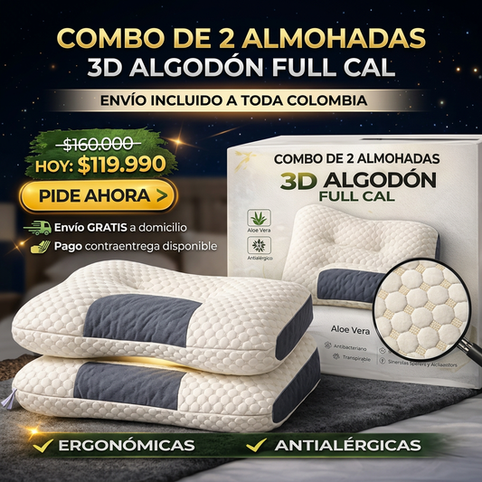 😴 ¿Te Despiertas Con Dolor de Cuello Cada Mañana? SET x2 $119.990 🚚 Envío Gratis | 💳 Pago Contra Entrega