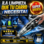 ✨🐾 Aspiradora Portátil 120W para Carro — Elimina Pelos, Polvo y Migas