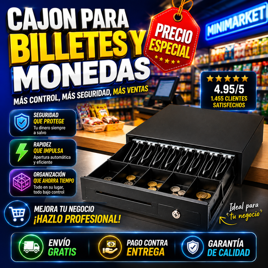 Cajón Organizador de Billetes y Monedas — Divisiones Inteligentes 🧮💰