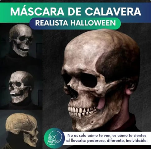 💥WOW solo $99.990💥Con envío Gratis 🎁¡ Máscara con Boca Móvil Perfecta para Halloween! 🎃💀