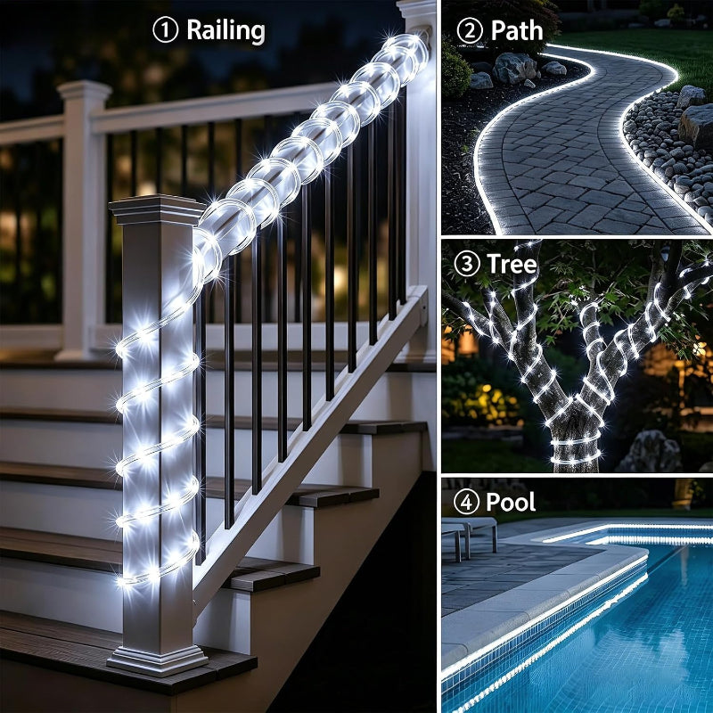 🤯🔥 ¡LA MANGUERA SOLAR QUE PONE A BRILLAR SU CASA! ✨LED 20 Metros x 200 Bombillos ¡UFFF! 💡