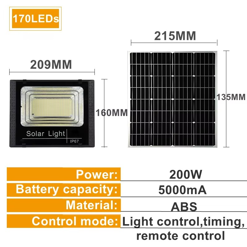 🌙 Reflector Solar Exterior 200W ☀️ | Resistente al agua + Envío Gratis 🚚