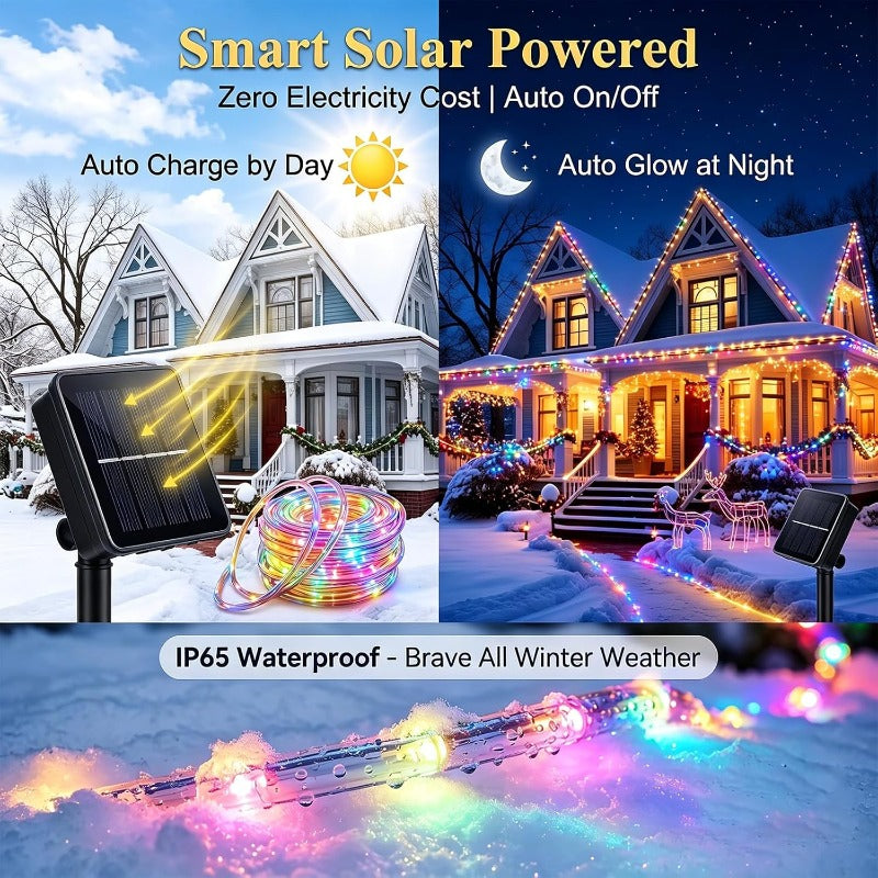 🤯🔥 ¡LA MANGUERA SOLAR QUE PONE A BRILLAR SU CASA! ✨LED 20 Metros x 200 Bombillos ¡UFFF! 💡