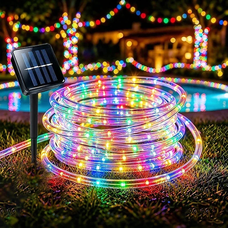 🤯🔥 ¡LA MANGUERA SOLAR QUE PONE A BRILLAR SU CASA! ✨LED 20 Metros x 200 Bombillos ¡UFFF! 💡