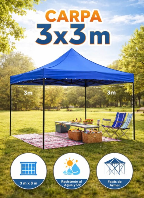 ⛺ CARPAPRO™ — CARPA TOLDO IMPERMEABLE 3X3💥REMATE SOLO $309.990💯