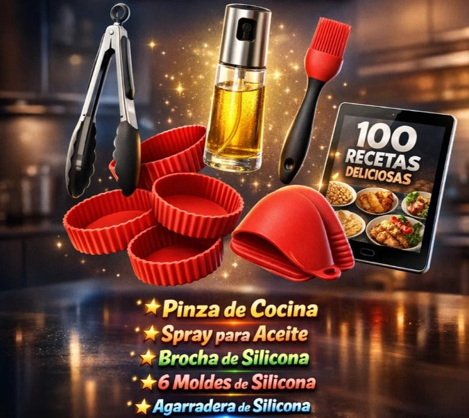 🤩 WOW! ¡Solo $259.990! FREIDORA 10L + 6 Moldes 🧁 + 1 Pinzas 🍗 +  1 Brocha 🍳 + 1 Aceitero Spray 🫒 + 1 Agarradera Silicona🧤 +Libro  100 Recetas 📘- NUEVA