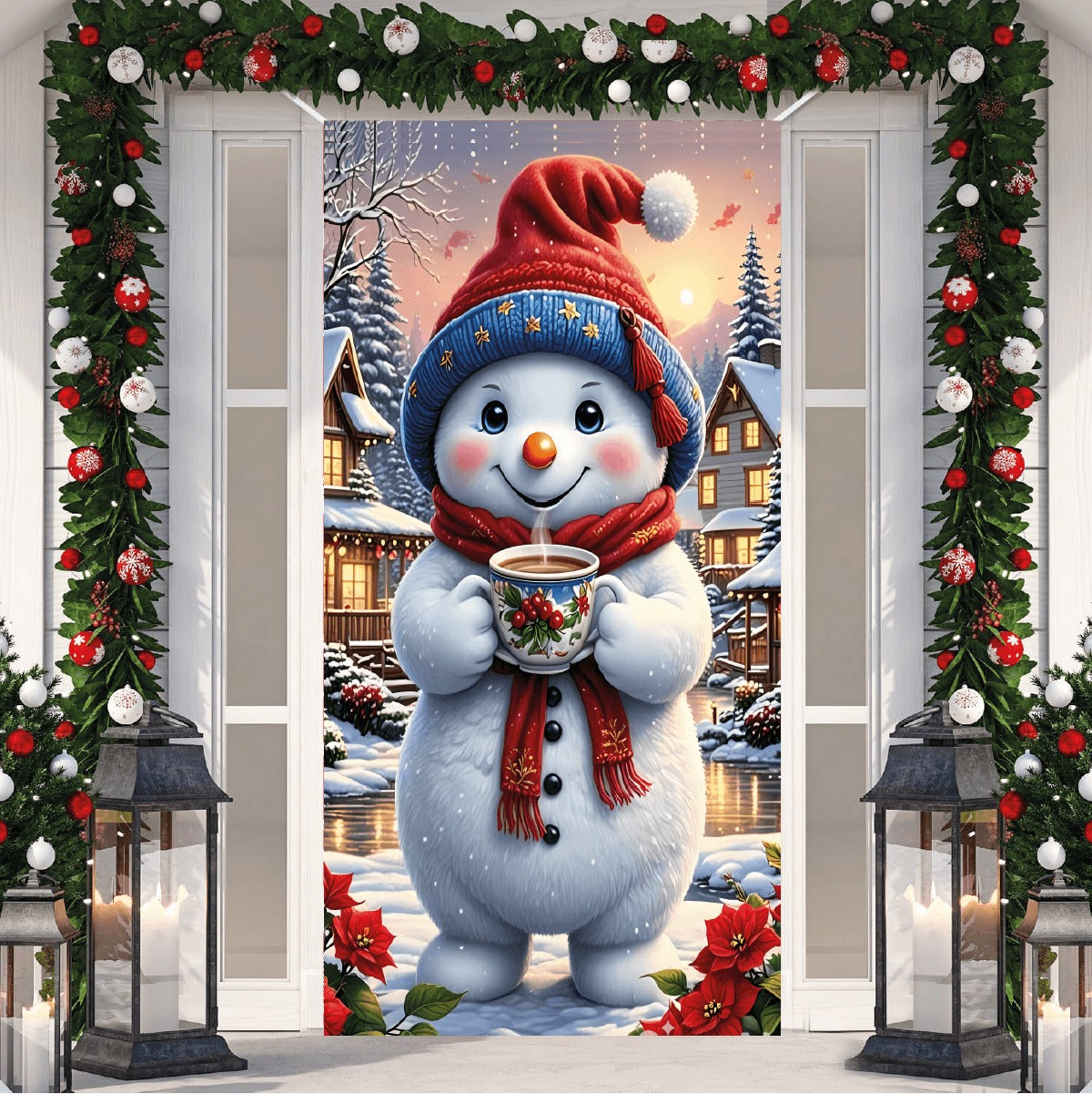 🔥 50% DESCUENTO – FORROS NAVIDEÑOS PARA PUERTAS 🎅🎄🚪