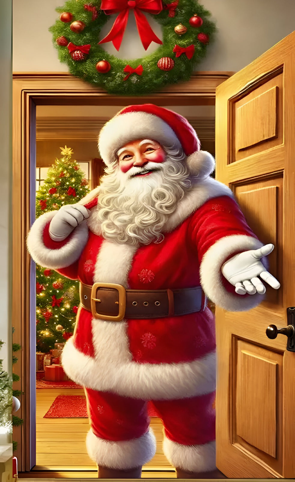 🔥 50% DESCUENTO – FORROS NAVIDEÑOS PARA PUERTAS 🎅🎄🚪