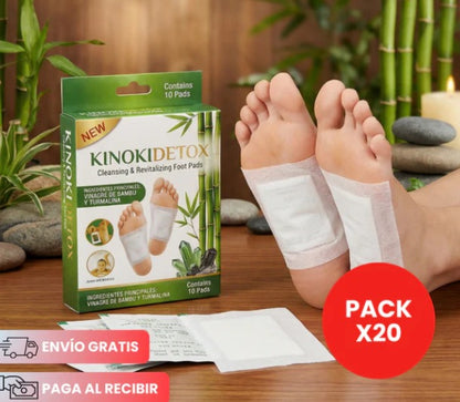 20 parches  por solo ❤️‍🔥$49.900🌿 Parches Desintoxicantes Kinoki Detox – Detox Natural Mientras Duermes 😴👣
