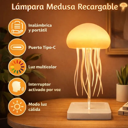 🪼😲WOW SOLO $99.990 💥LÁMPARA MEDUSA MAGIC LUXURY  Convierte tu espacio en un océano de calma y estilo ✨