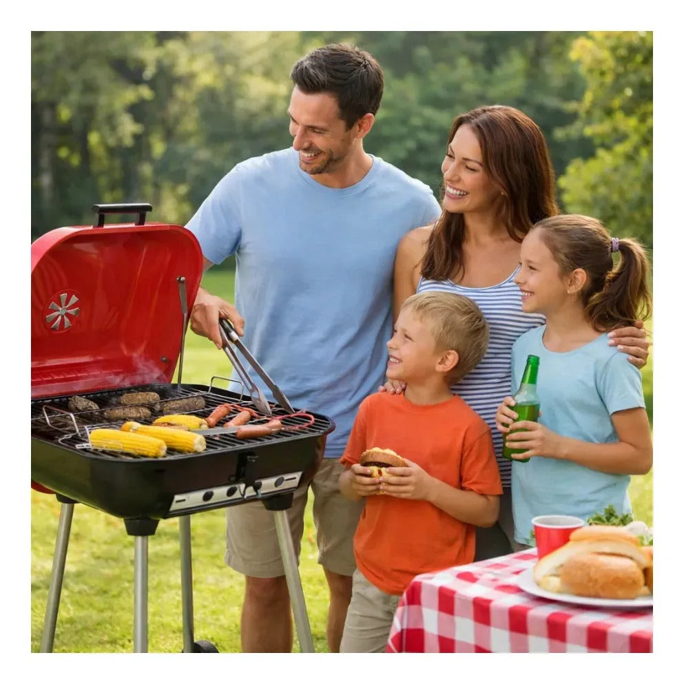 🔥 Asador Portátil BRASA PRO™🔥  con Ruedas  — Edición Mundial 2026