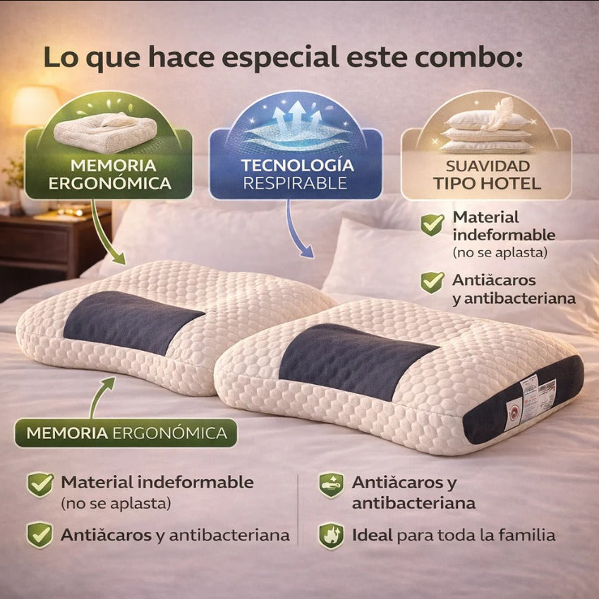 😴 ¿Te Despiertas Con Dolor de Cuello Cada Mañana? SET x2 $119.990 🚚 Envío Gratis | 💳 Pago Contra Entrega