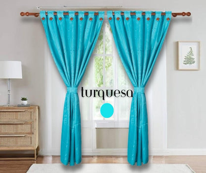 💥WOW 2 X SOLO $89.990 🌙💎 Cortinas Black Out Jacquard 180g – Lujo, Privacidad y Confort