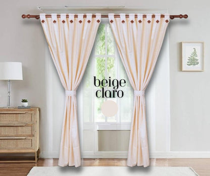 💥WOW 2 X SOLO $89.990 🌙💎 Cortinas Black Out Jacquard 180g – Lujo, Privacidad y Confort