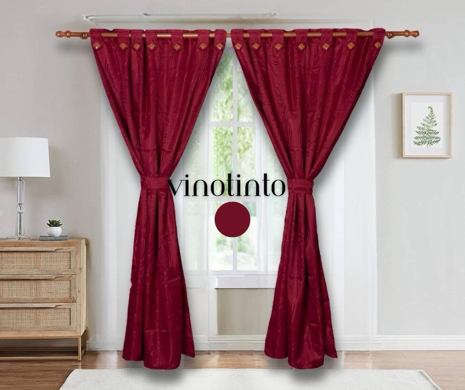 💥WOW 2 X SOLO $89.990 🌙💎 Cortinas Black Out Jacquard 180g – Lujo, Privacidad y Confort