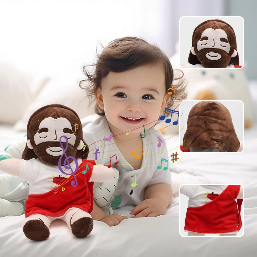 ✝️🙏 El Peluche Jesús que Respira, Brilla y Te Llena de Paz con su Sonido Relajante🎶🎵
