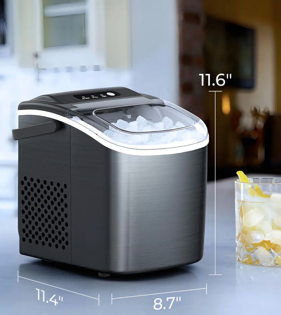 Máquina fabricadora de hielo portátil - ☀️ Dale un Respiro al Calor con Hielo Siempre Listo