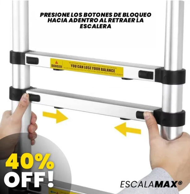 Escalera Telescópica 2M: Ideal para tu Hogar 🏡, Oficina y Proyectos DIY 🛠️