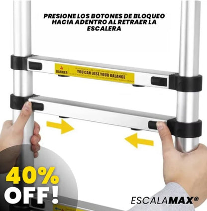 Escalera Telescópica 2M: Ideal para tu Hogar 🏡, Oficina y Proyectos DIY 🛠️