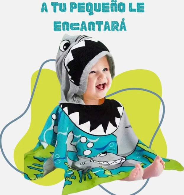 🦄 Toalla Divertida Con Capucha Para Niños 👶🧸