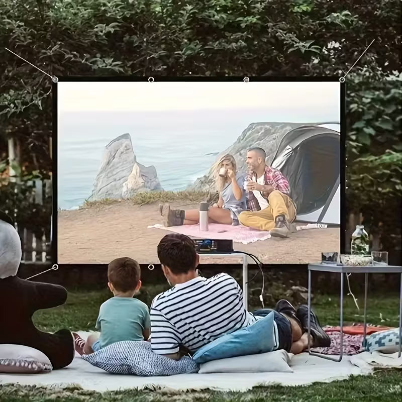 ⚽🏟️ Pantalla Tipo Tela Para Proyector 84" — ¡Vive el Mundial Como Si Estuvieras en el Estadio! 🔥📺✨