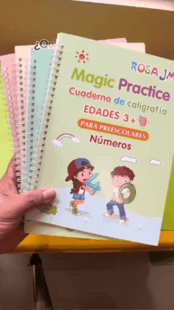 💥WOW SET x 4 Libros caligrafía Montessori ✨ MAGIC PREMIUM 🖊(Letras + Números + Dibujo + Conteo)solo en $69.990 - ✨📚 ¡Convierte cada trazo en aprendizaje mágico! ✍️💫