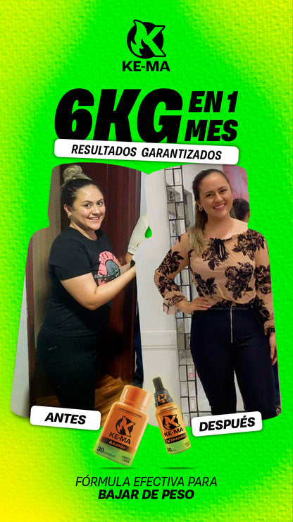QUEMADOR DE GRASA Y DRENADOR DE GRASA KE-MA EFECTO EXTRA RAPIDO
