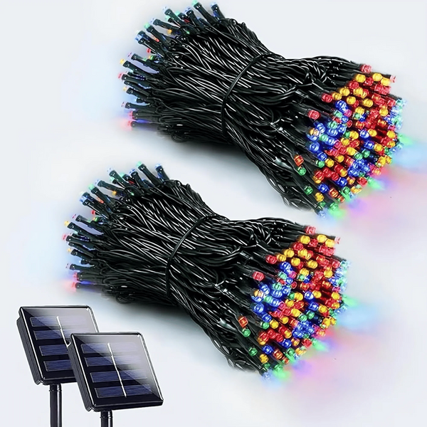 ☀️✨ Luces Solares LED Decorativas 2X1 | 🎛️ Control Remoto | 💡 8 Modos de Iluminación | 🌙 Encendido Automático | 🔋 Batería Recargable 1200mAh | 🌧️ IP65 Resistentes al Clima | 🎄 Ideales para Jardín, Terraza y Navidad