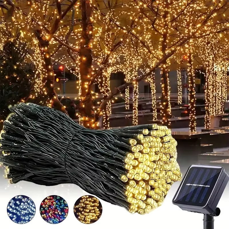 💥WOW 💥 ¡20 Mts y 200 Luces Solares por Solo $89.990! 🌟🎉¡Crea la mejor decoración navideña con luz solar! 🎄💡