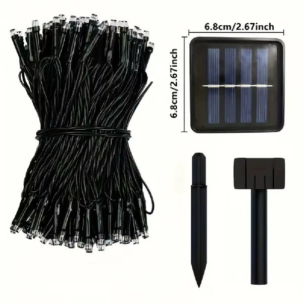 ☀️✨ Luces Solares LED Decorativas 2X1 | 🎛️ Control Remoto | 💡 8 Modos de Iluminación | 🌙 Encendido Automático | 🔋 Batería Recargable 1200mAh | 🌧️ IP65 Resistentes al Clima | 🎄 Ideales para Jardín, Terraza y Navidad