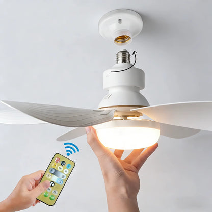 🌬️💡 Bombillo Ventilador 2 en 1 Con Control Remoto — FreshLight™ WOW solo $119.990💥